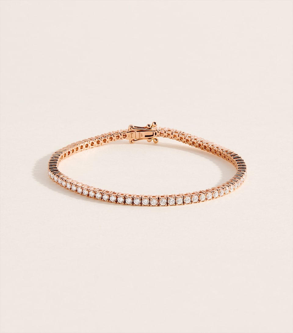 Harrods Rose Gold and Diamond Tennis Bracelet (2.00ct) Rose Gold