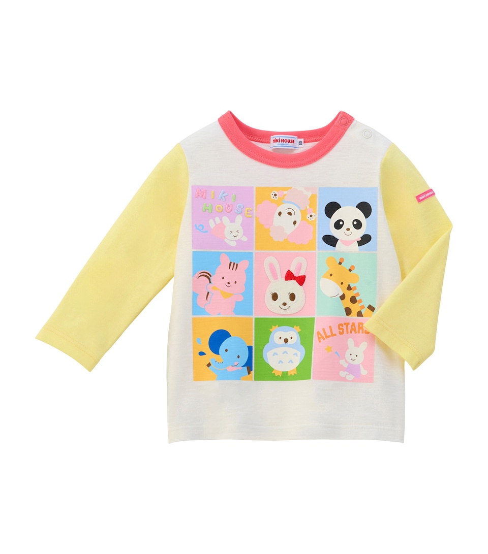 Cotton Usako Grid T-Shirt (2-7 Years)