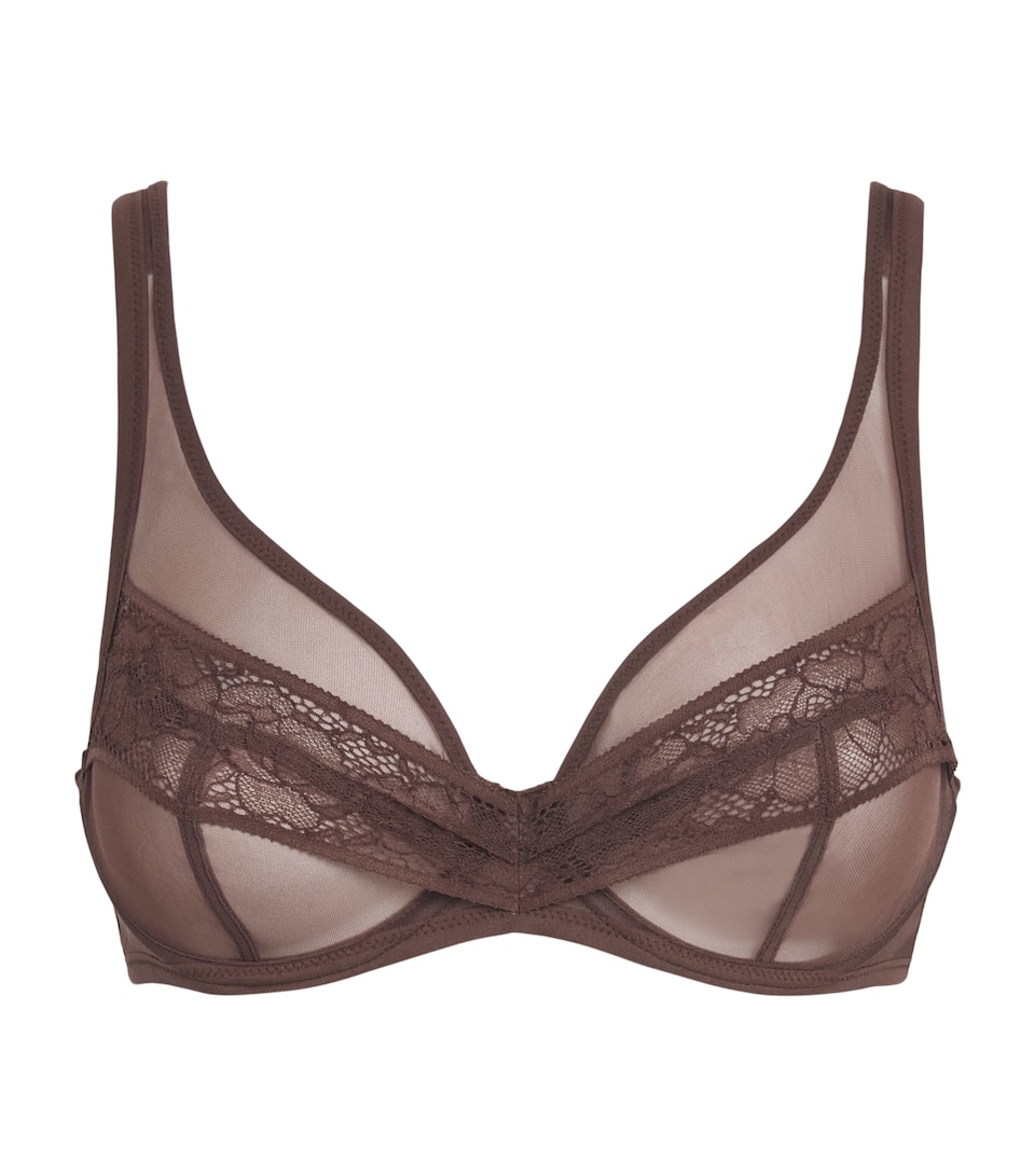 Maison Lejaby Womens Nudite Underwired T-Shirt Bra Espresso Dust