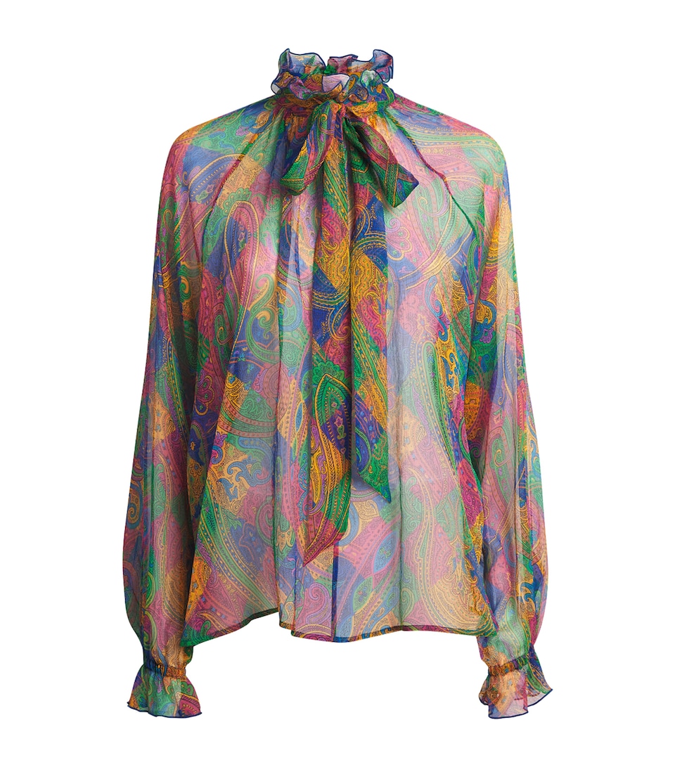 Silk Paisley Blouse