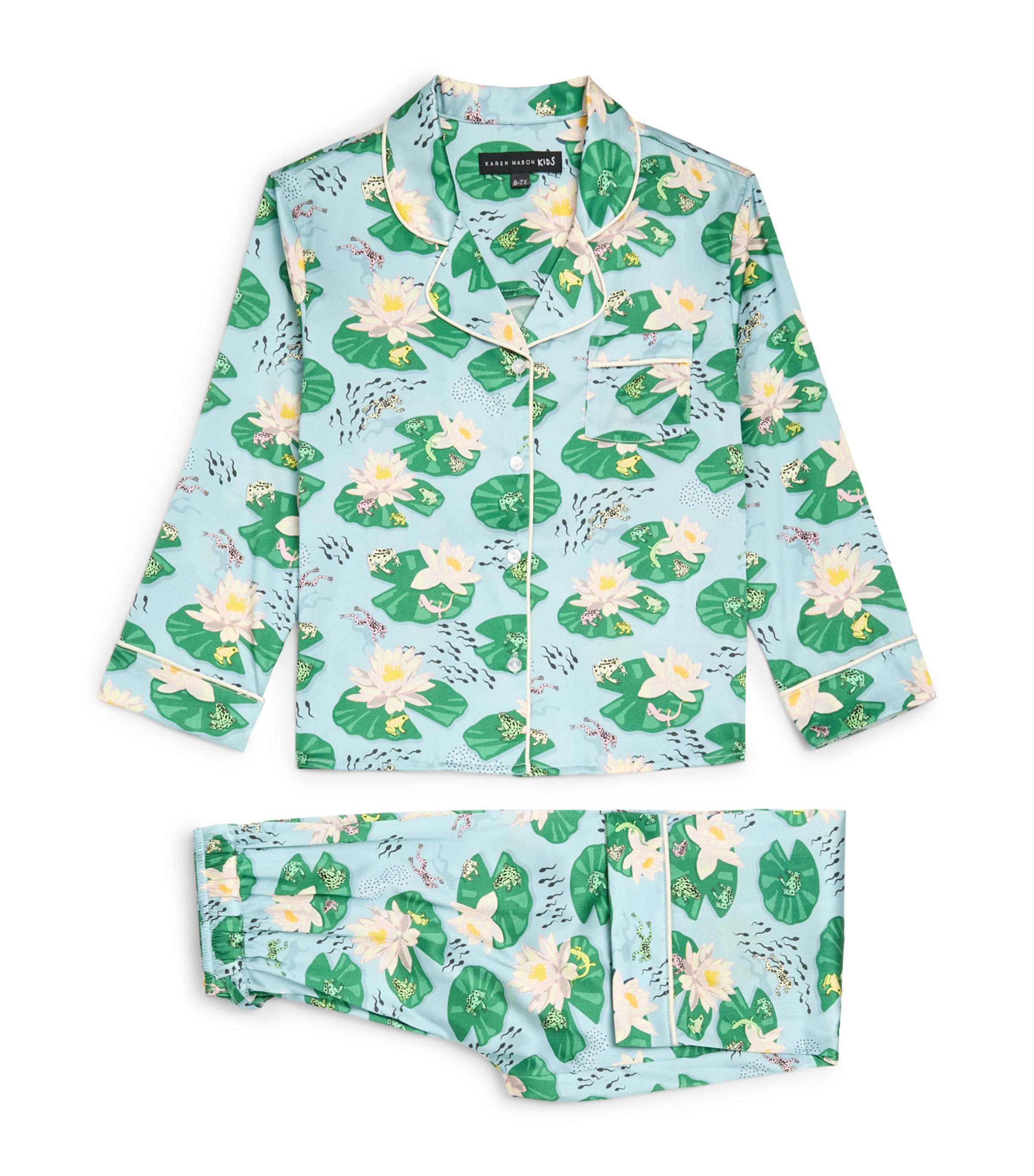 KAREN MABON KIDS Pond Life Pyjama Set Blue