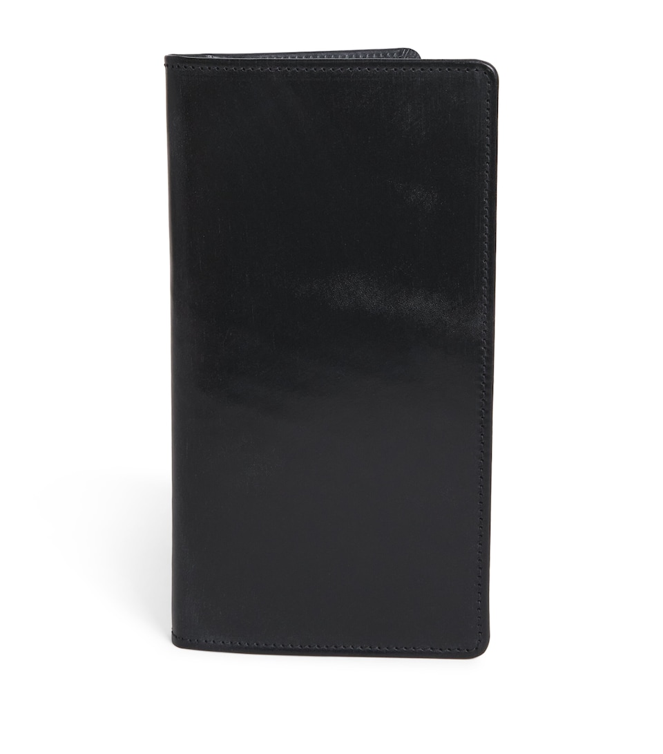 Swaine Leather Tall Jacket Wallet Black