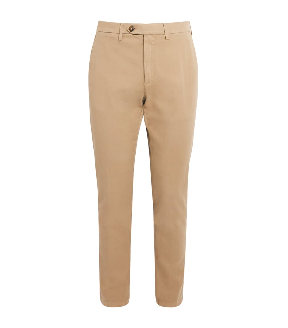 Stretch-Cotton Straight Chinos