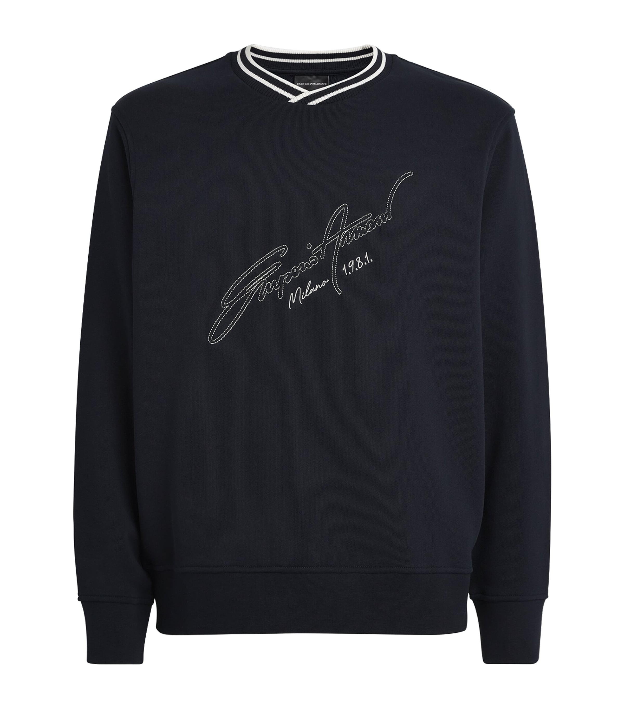 Cotton Embroidered Logo Sweatshirt