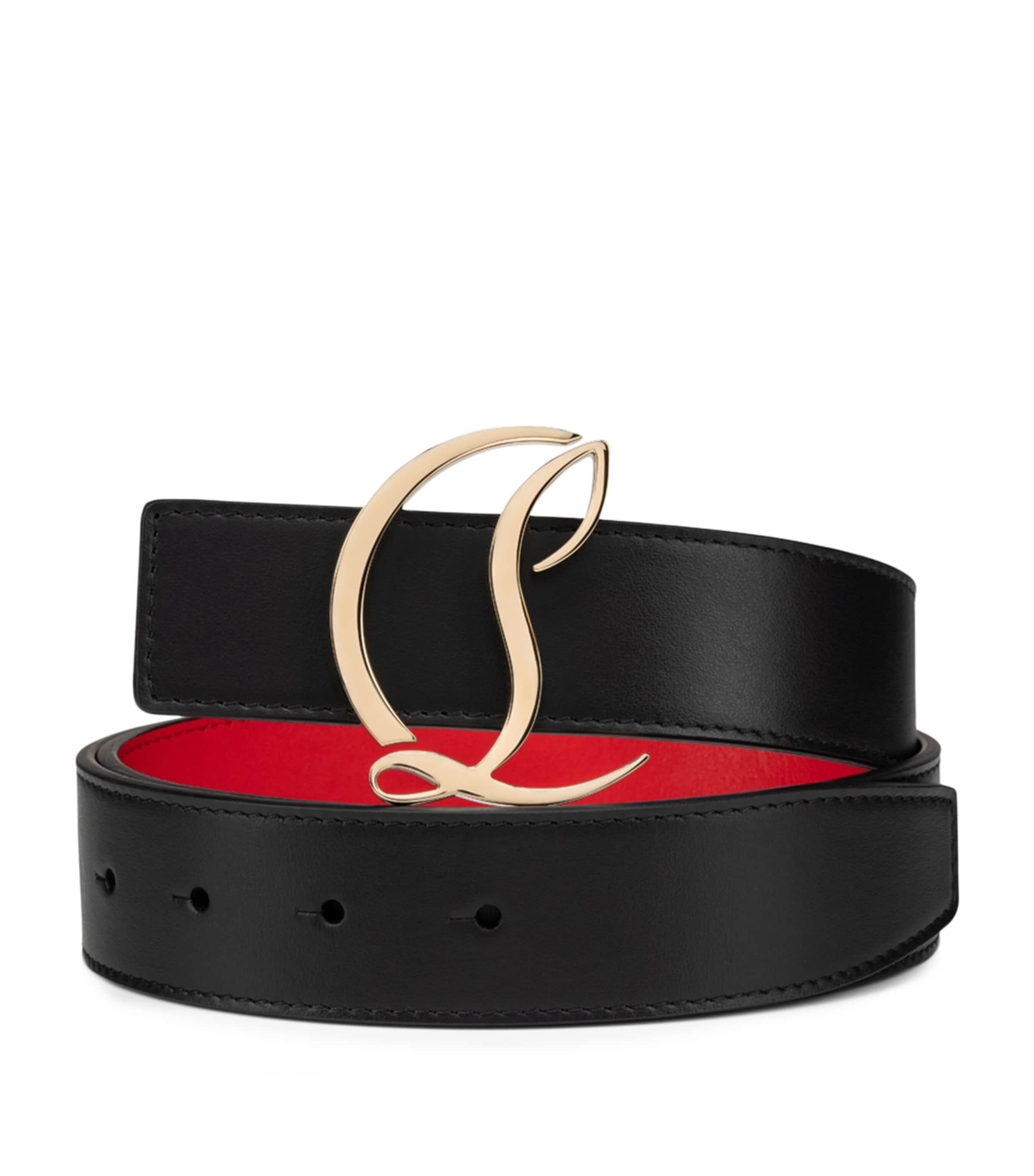 Christian Louboutin CL Logo Leather Belt