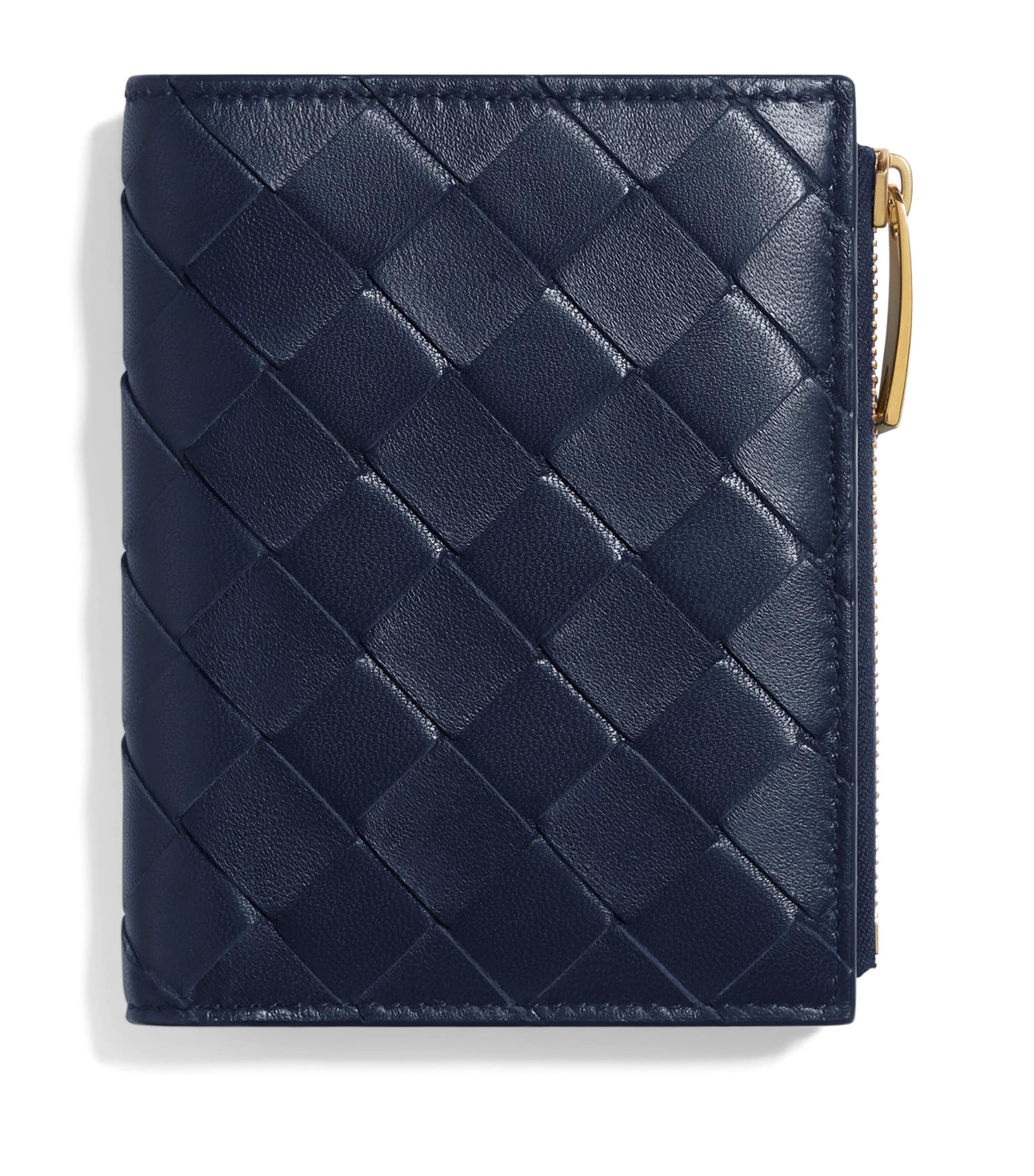 Bottega Veneta Small Nappa Leather Intrecciato Bifold Wallet