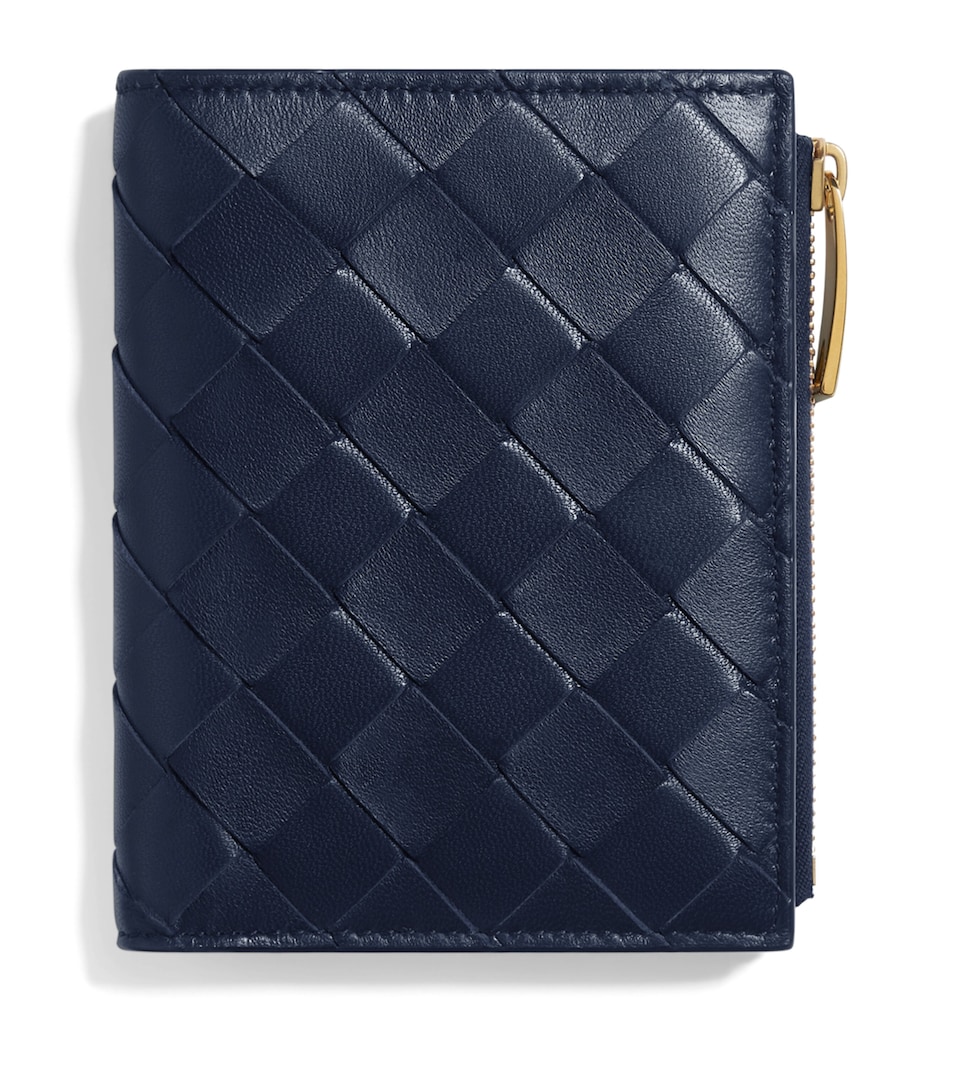 Bottega Veneta Small Nappa Leather Intrecciato Bifold Wallet