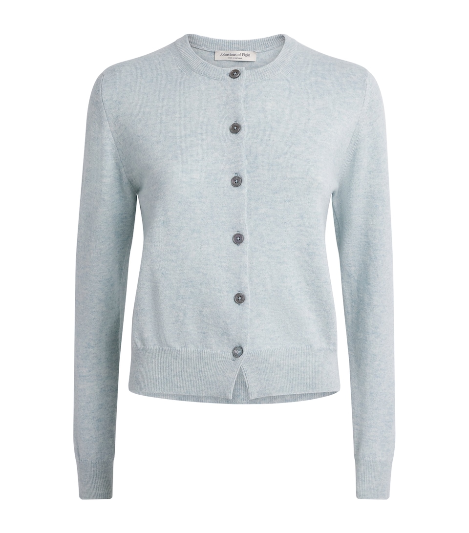 Johnstons Of Elgin Womens Cashmere Iris Cardigan Lunan Mint