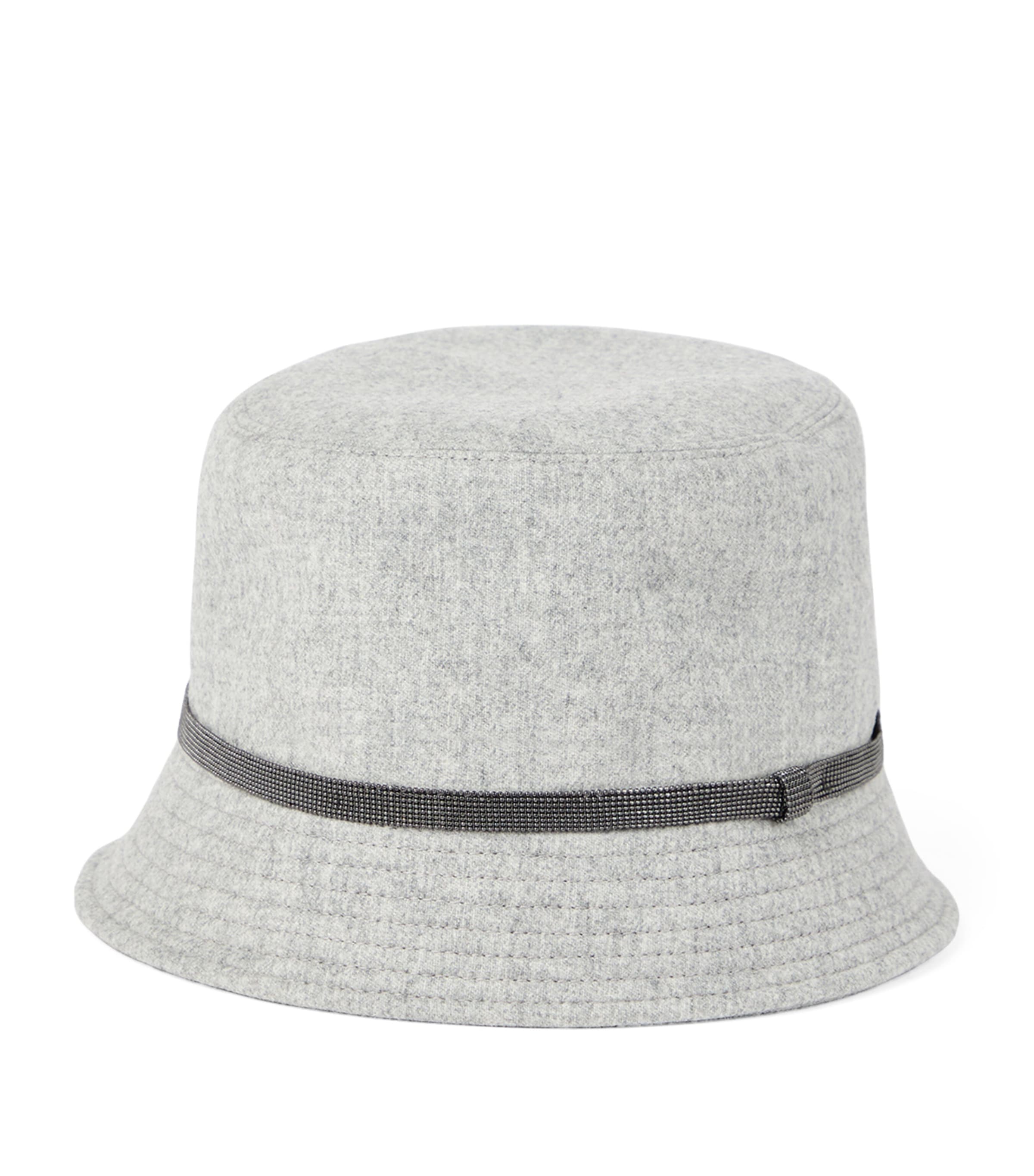 Brunello Cucinelli Wool-Cashmere Monili Bucket Hat