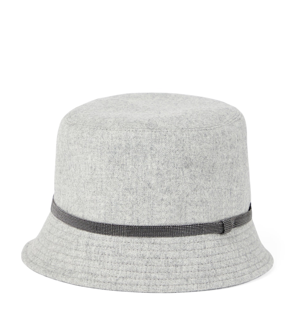 Brunello Cucinelli Wool-Cashmere Monili Bucket Hat