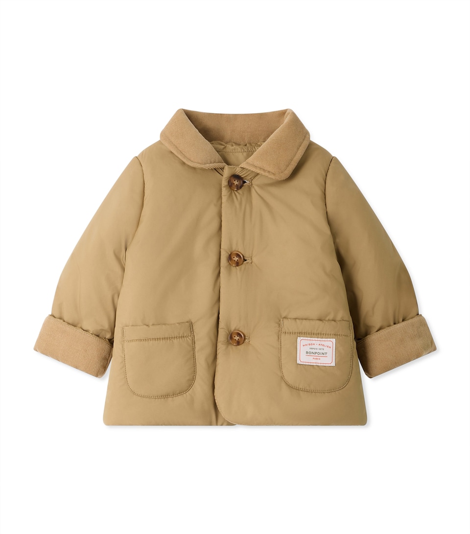 Bonpoint Water-Repellent Josephine Jacket (6-12 Months) Camel