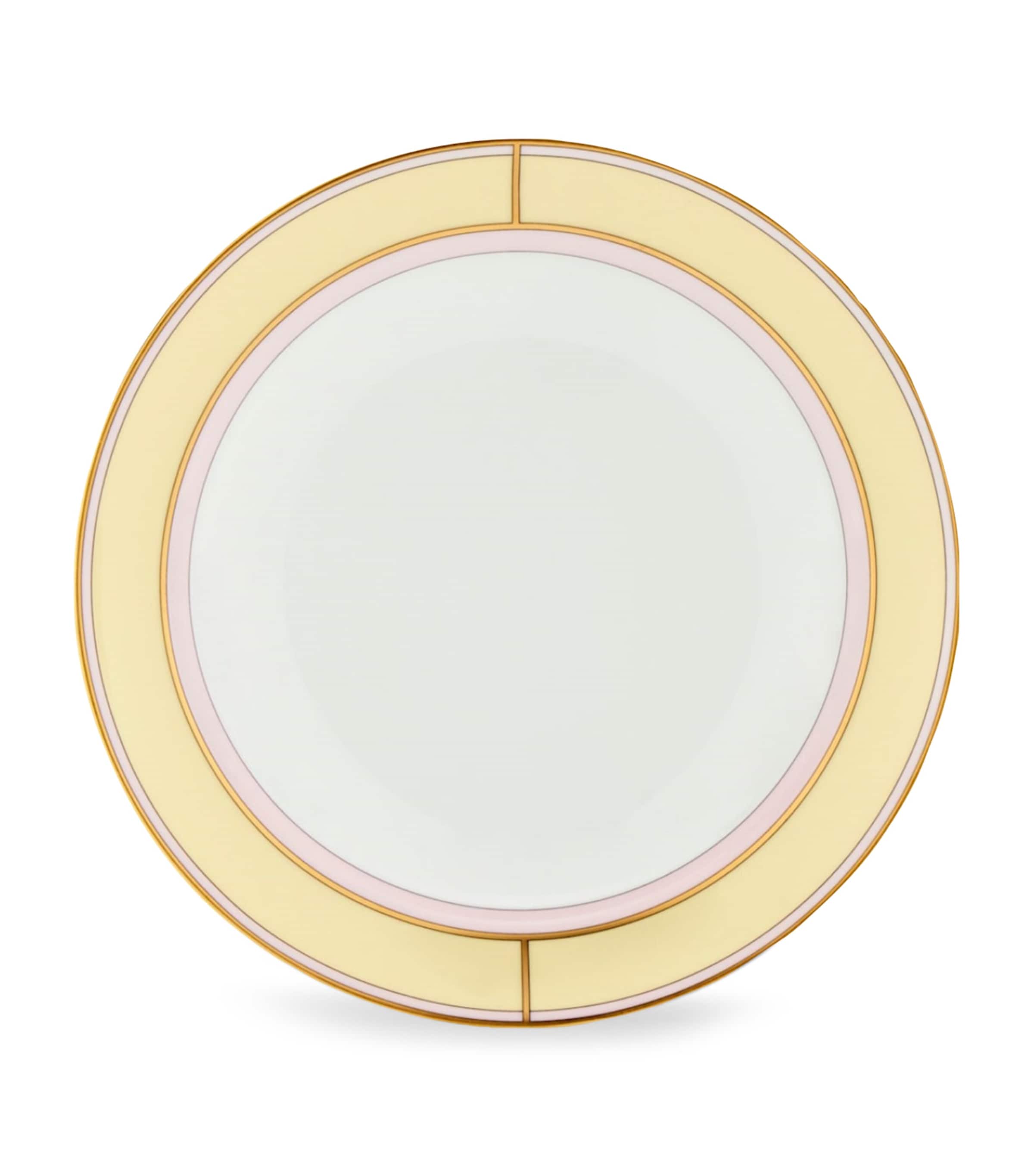 GINORI 1735 Porcelain Colonna Diva Giallo Soup Plate (24cm)