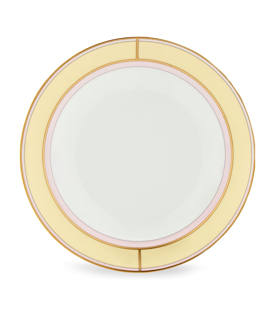 GINORI 1735 Porcelain Colonna Diva Giallo Soup Plate (24cm)