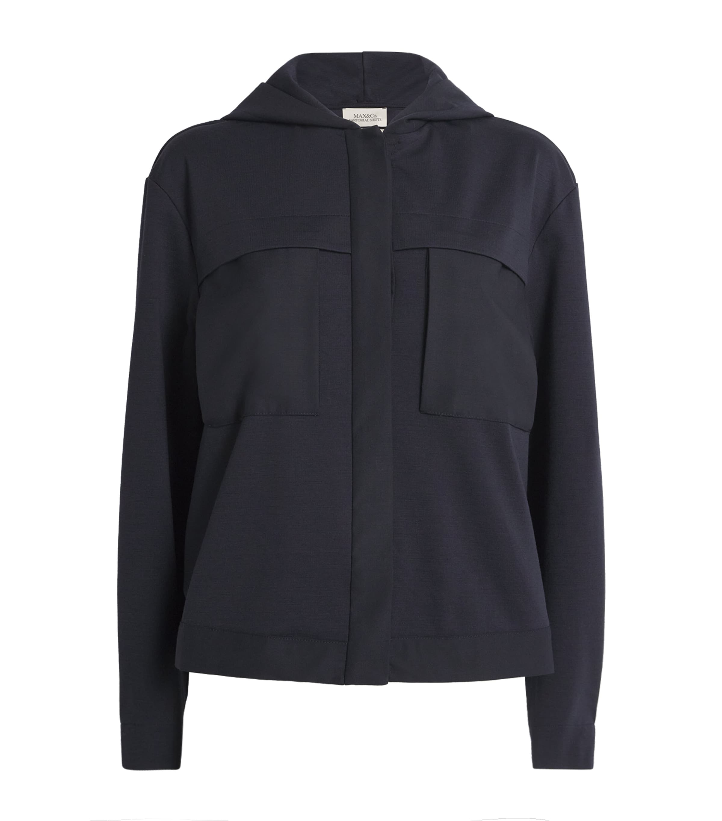 Stretch-Jersey Hooded Jacket