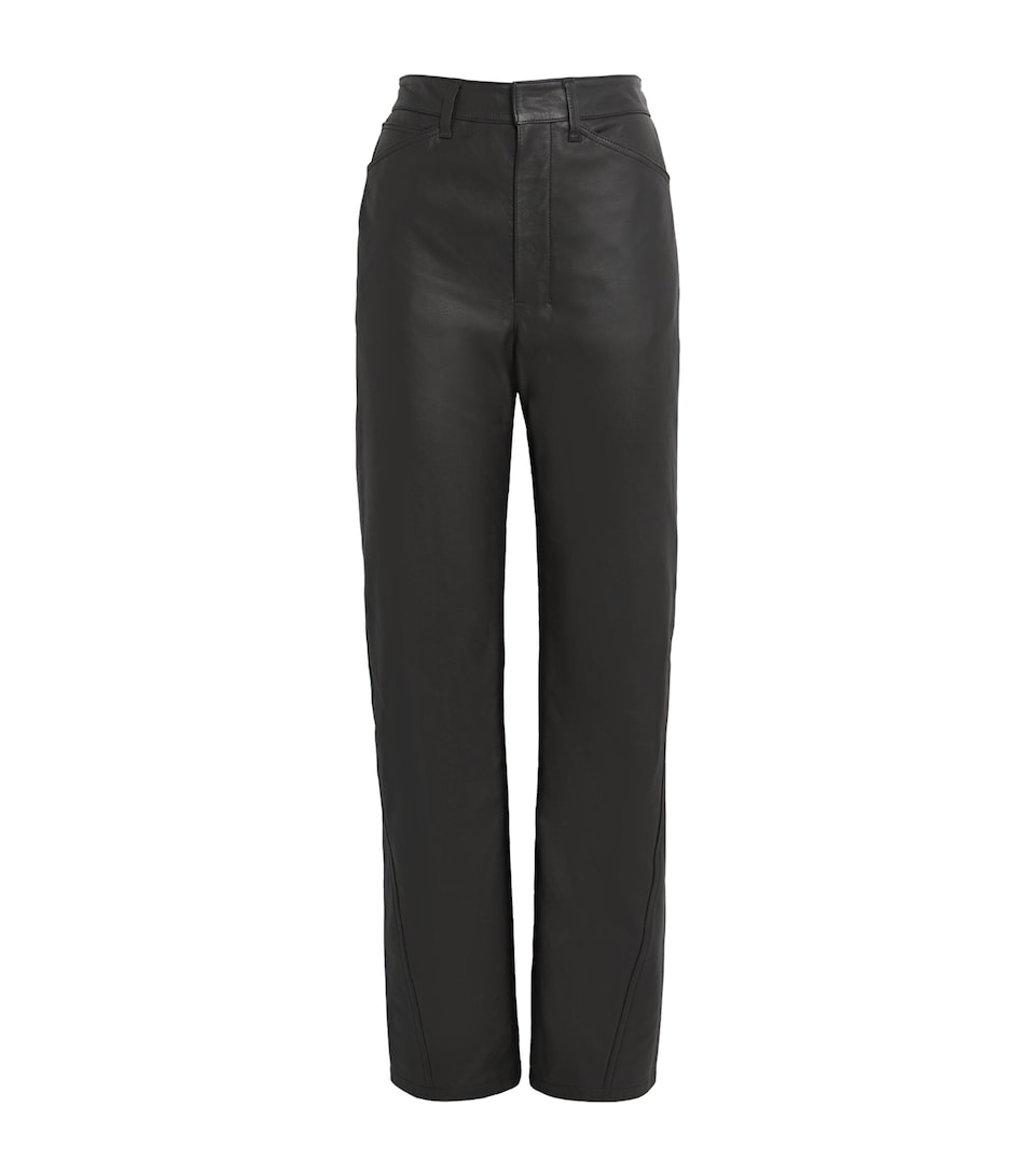 Calfskin Straight Trousers