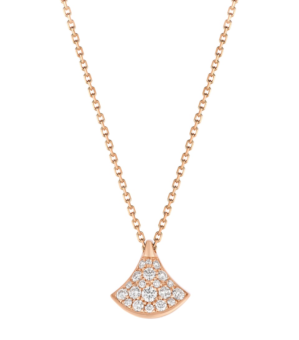 Rose Gold and Diamond Divas' Dream Pendant Necklace
