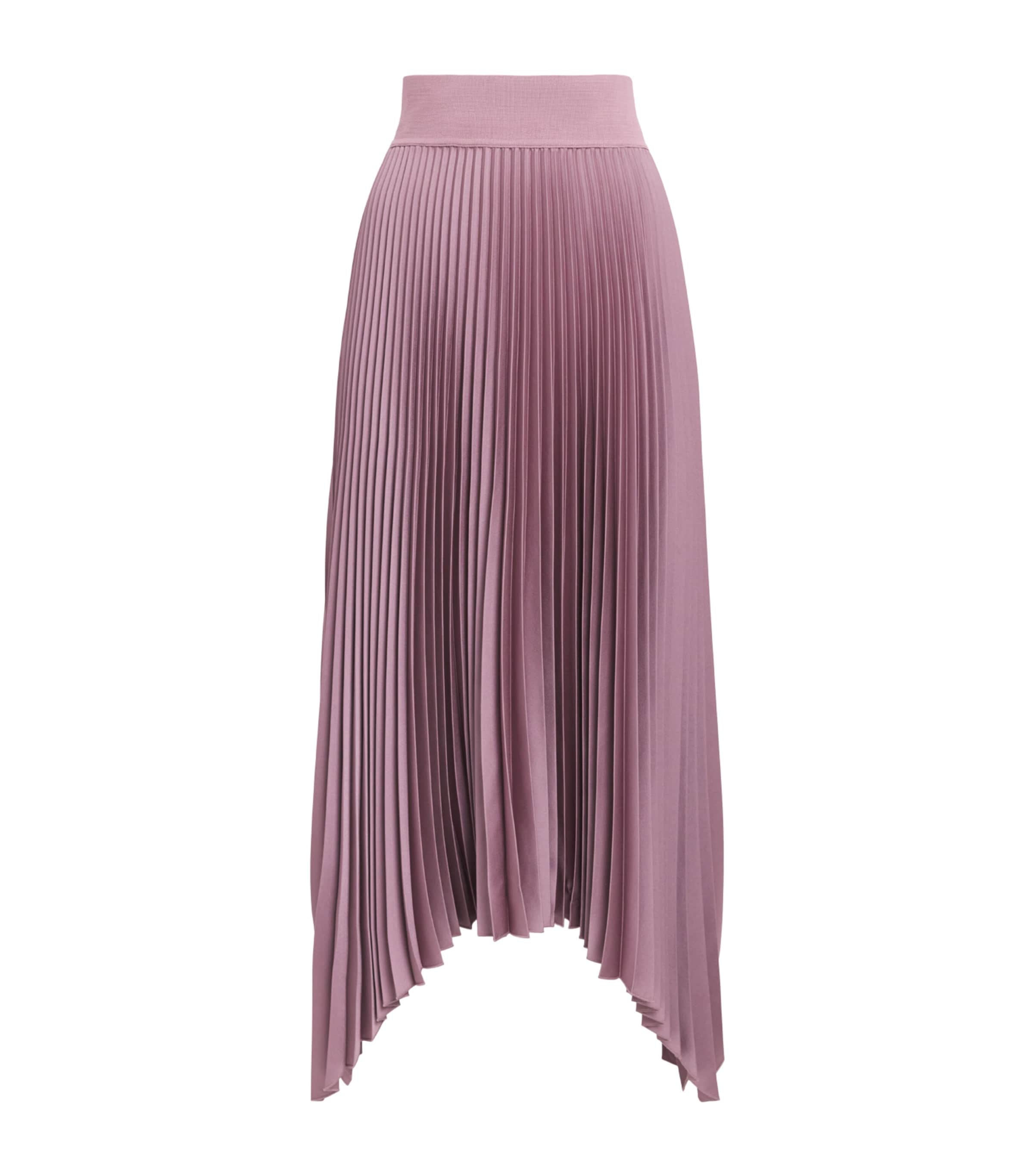 Joseph Womens Plissé Ade Midi Skirt Lilac