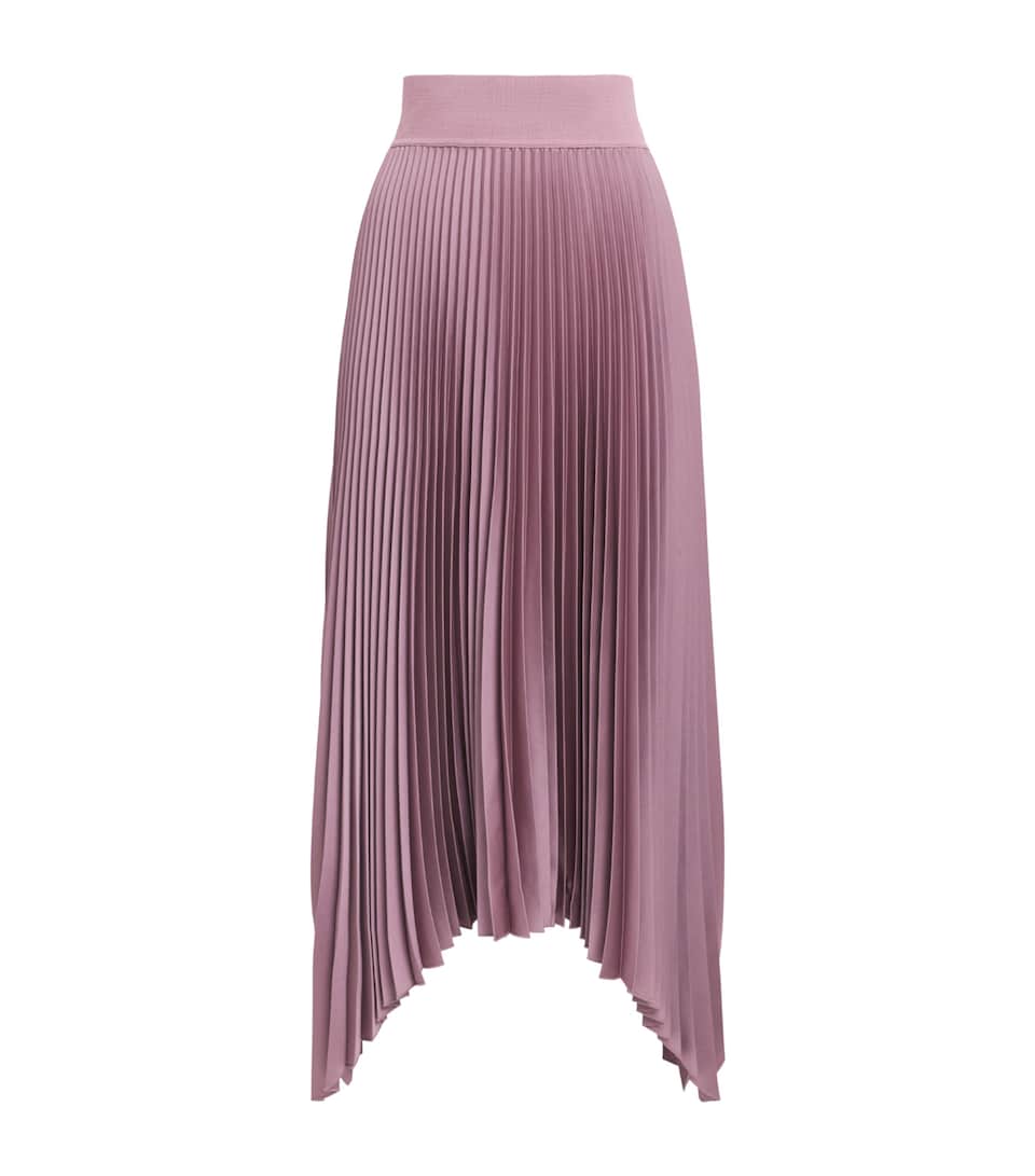 Joseph Womens Plissé Ade Midi Skirt Lilac