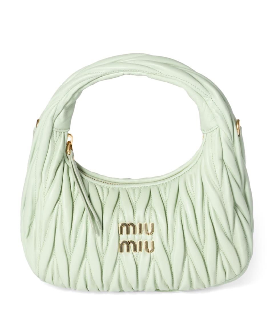 Miu Miu Small Matelassé Lambskin Wander Top-Handle Bag