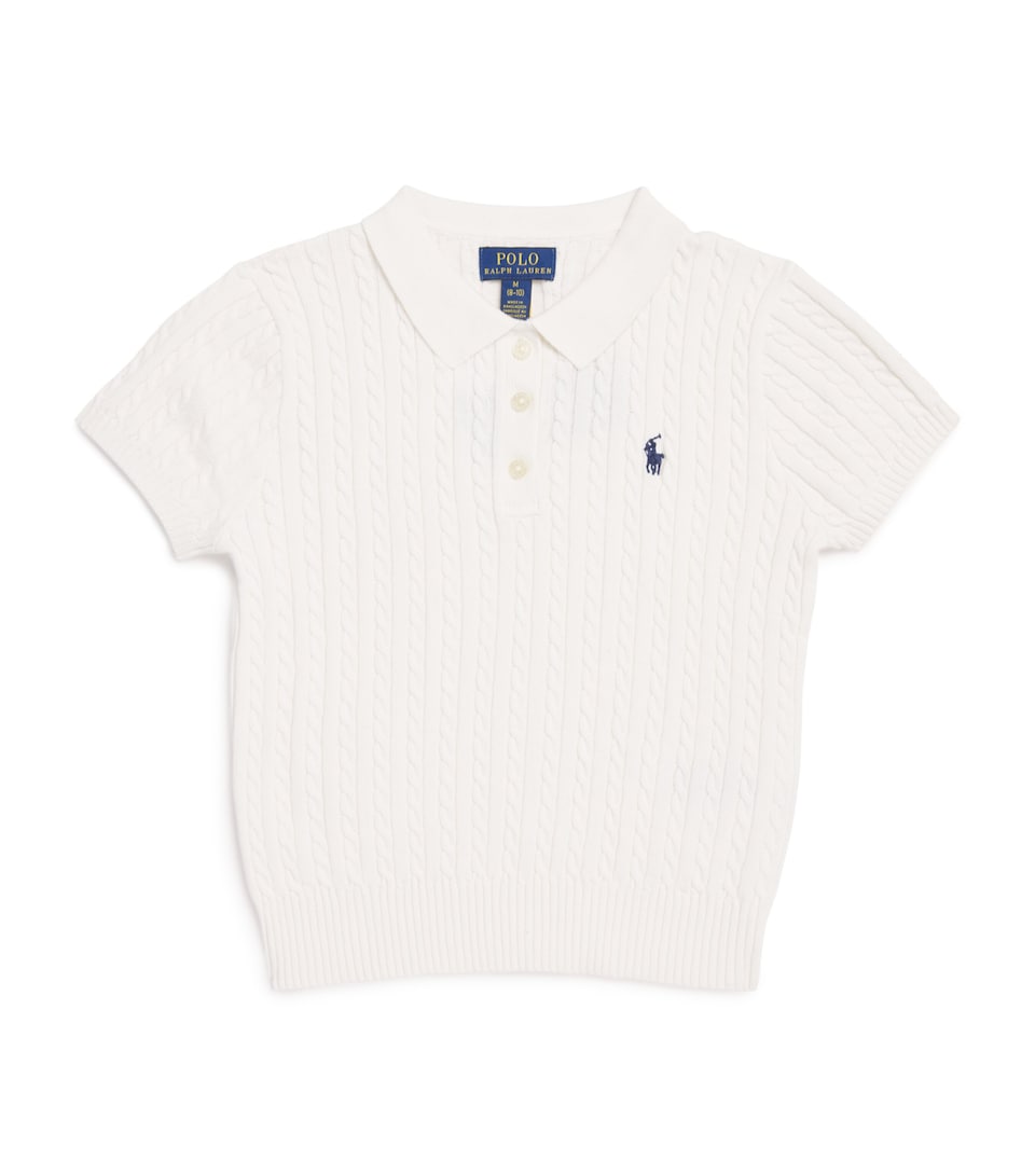 Cable-Knit Polo Sweater (7-14 Years)