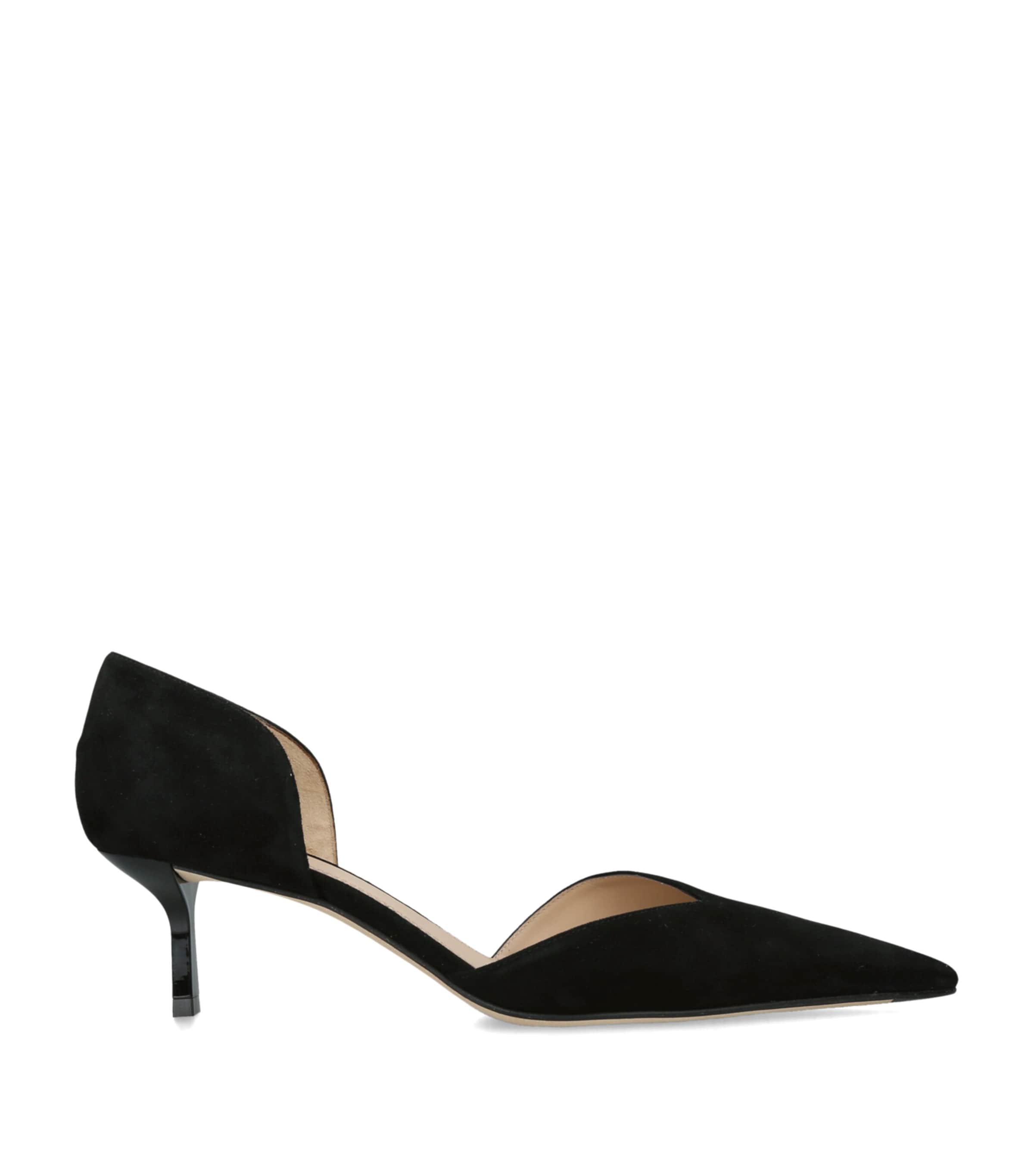Victoria Beckham Suede D'Orsay Pumps 55 Black