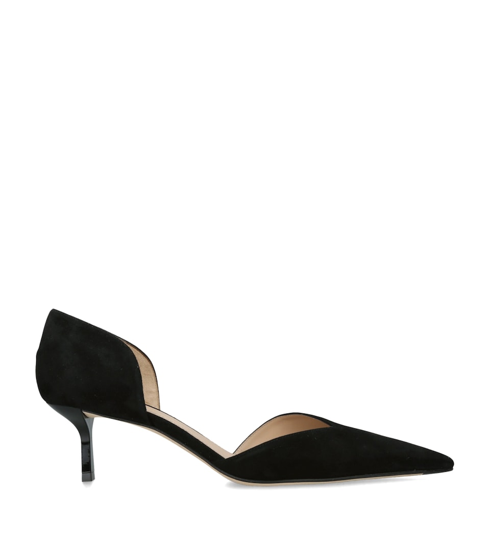 Victoria Beckham Suede D'Orsay Pumps 55 Black