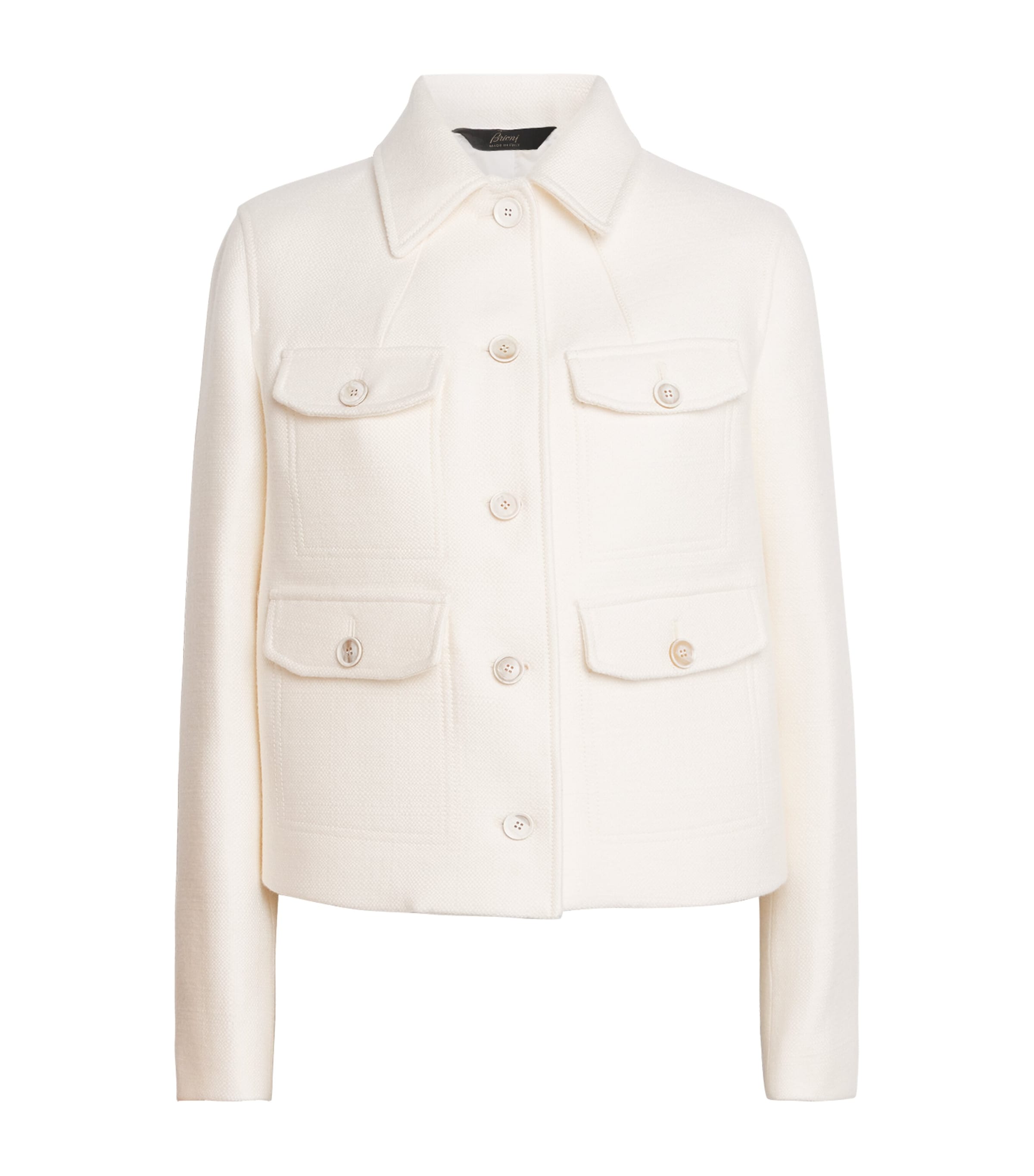 Wool-Silk Four-Pocket Jacket