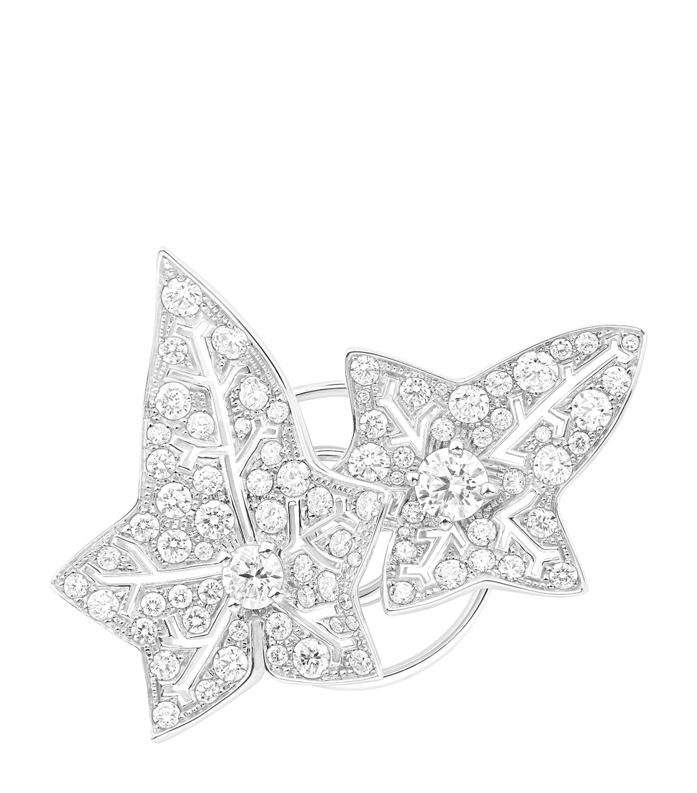 Boucheron White Gold and Diamond Lierre de Paris Brooch White Gold