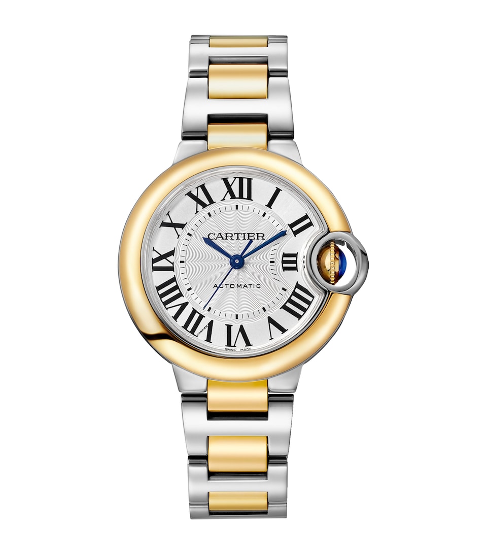 Yellow Gold and Stainless Steel Ballon Bleu de Cartier Watch 33mm
