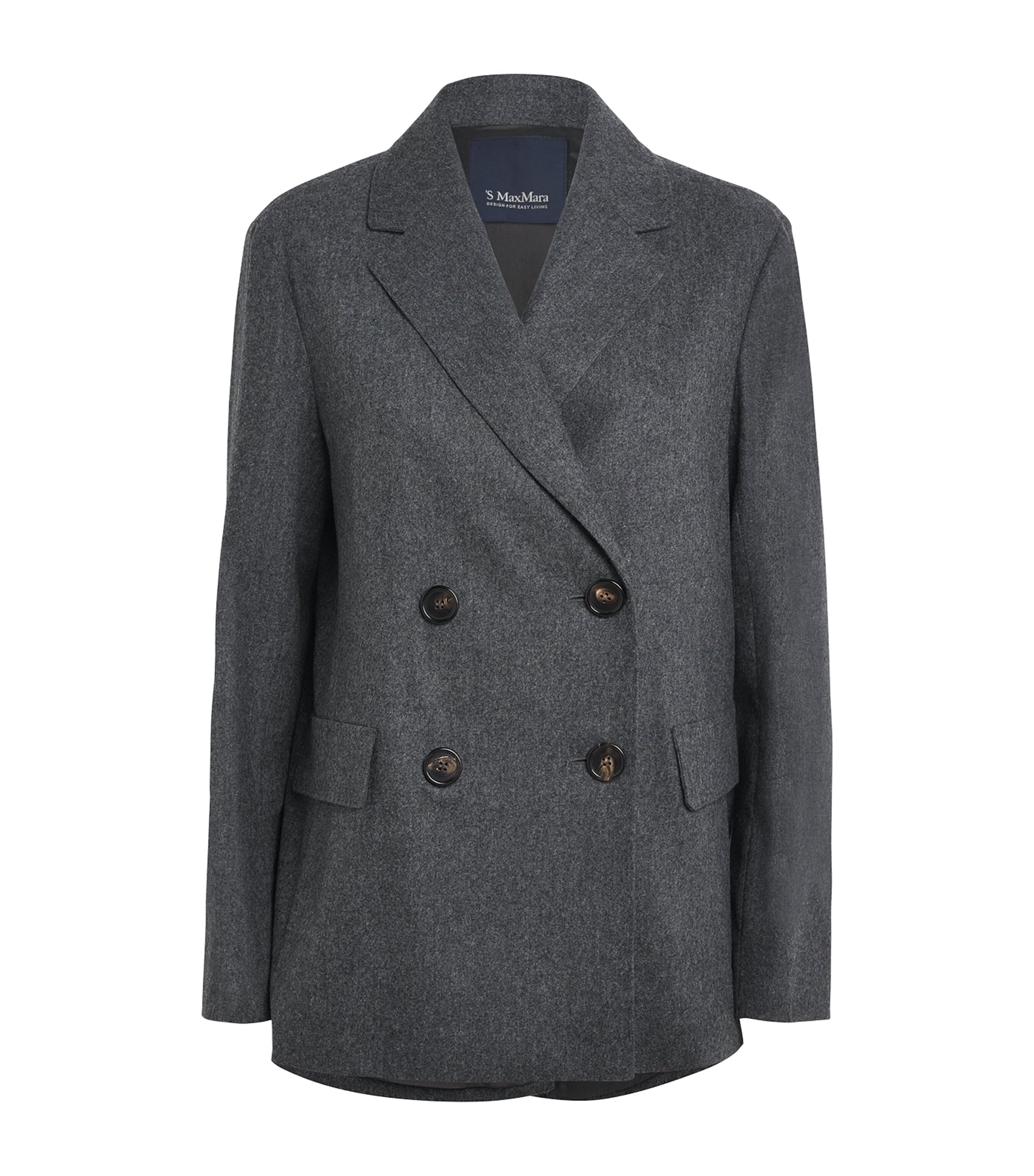 Virgin Wool Double-Breasted Jacket