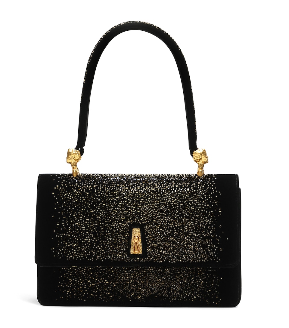 Schiaparelli Leather Slim Shoulder Bag Black