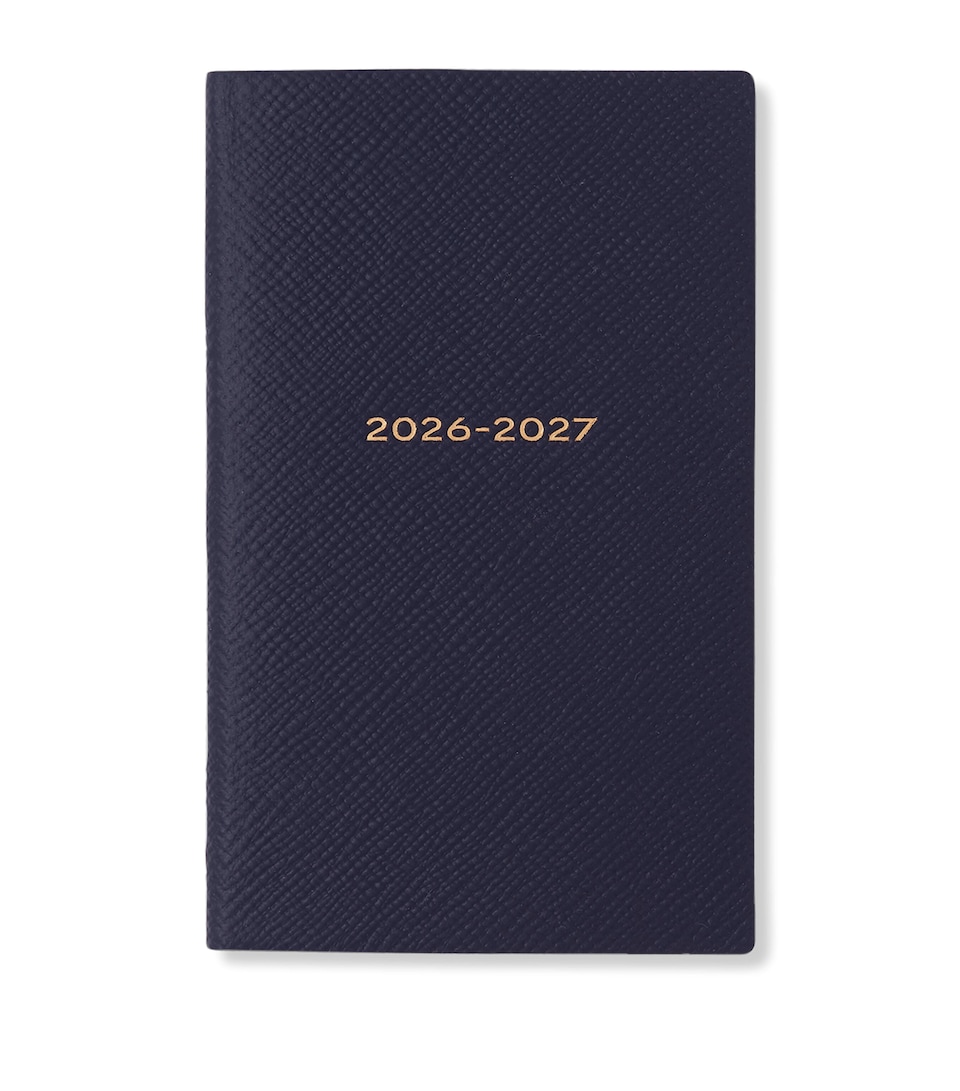 Smythson Leather Panama 2026/27 Diary Navy