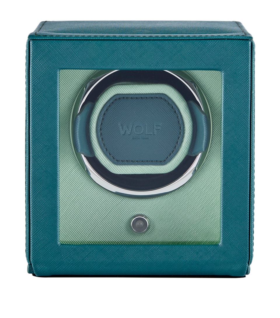 WOLF Cub Watch Winder with Cover Seltzer Teal/mint
