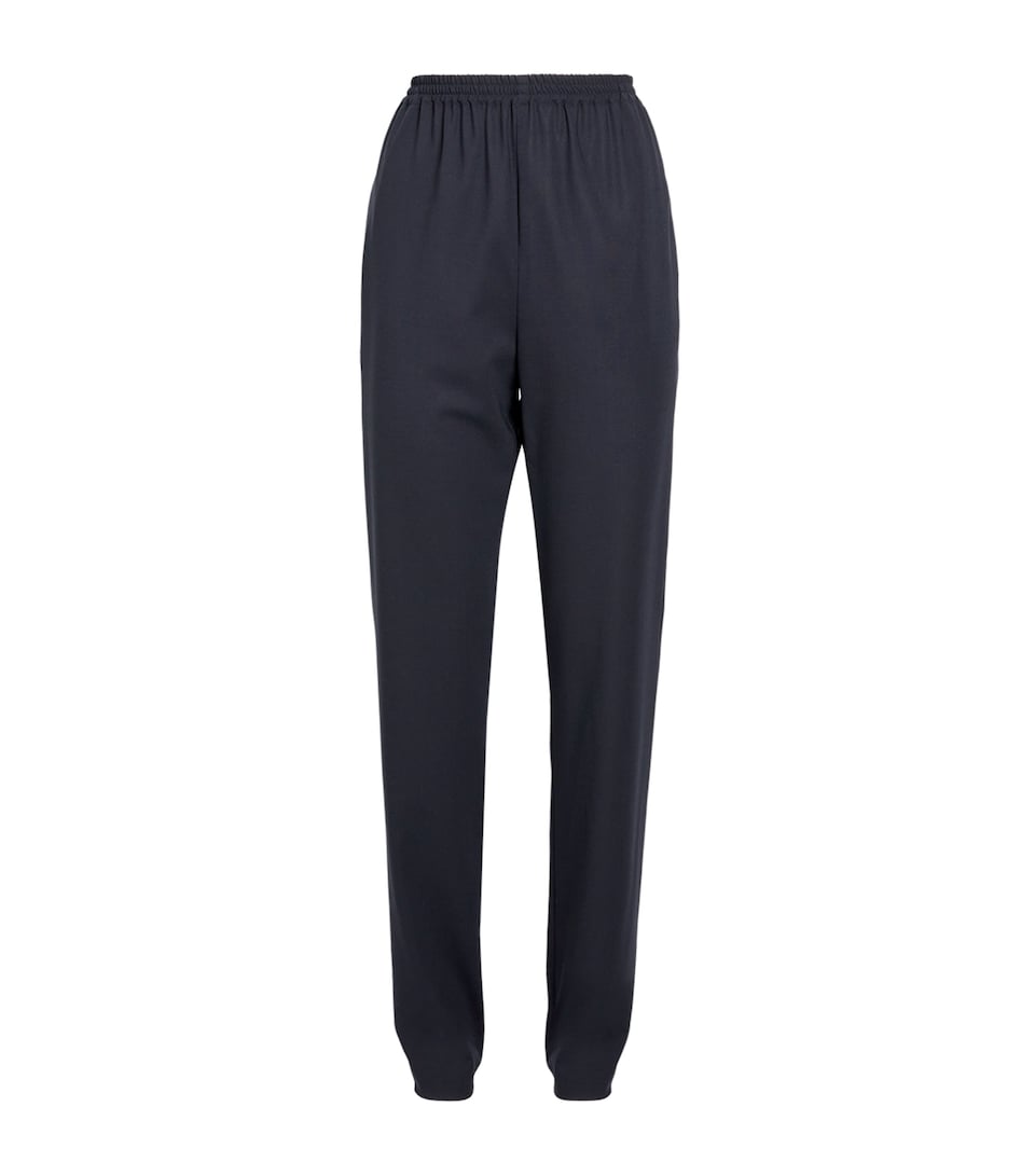 Wool Tapered Trousers