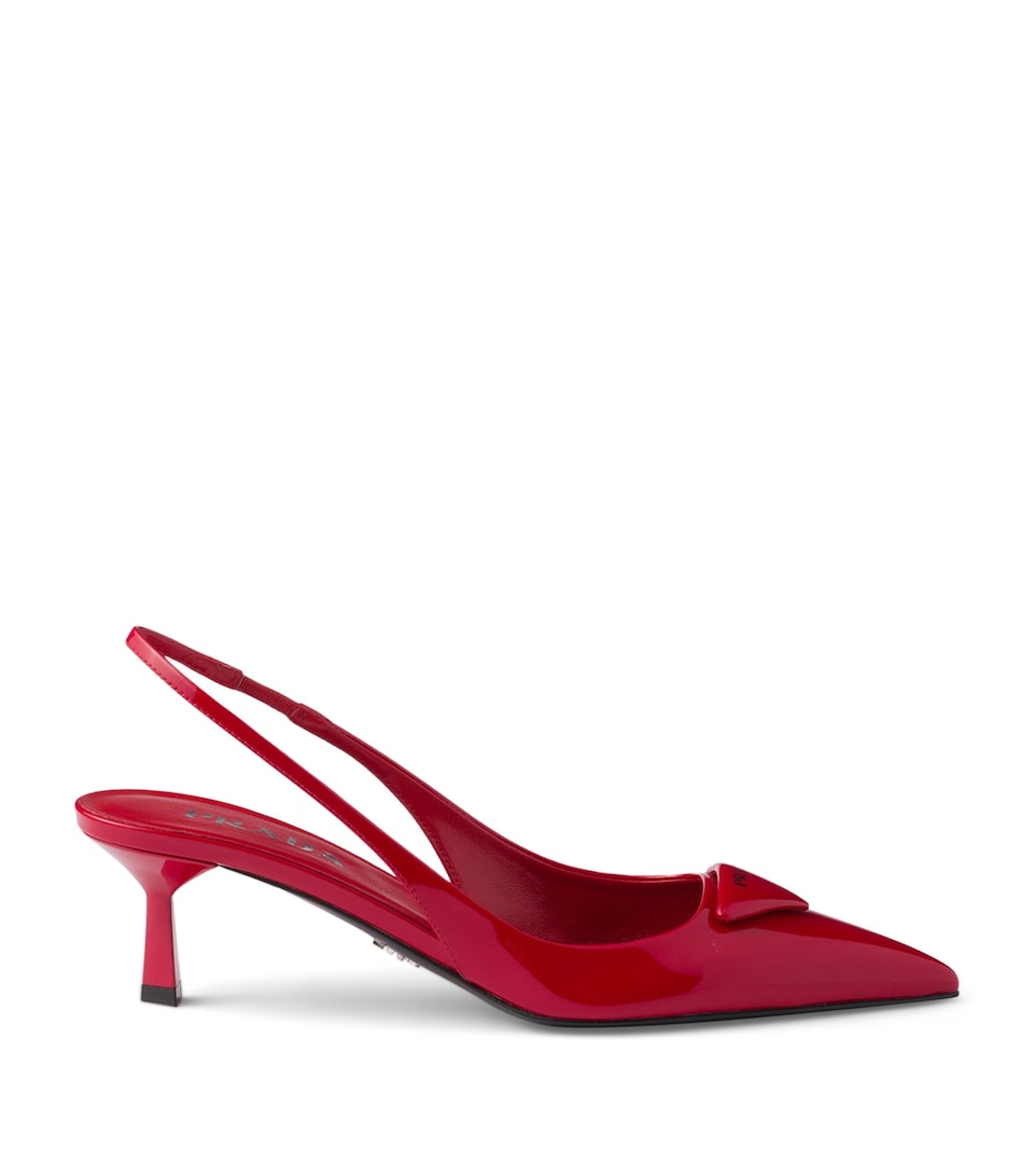 Patent Leather Slingback Pumps 55