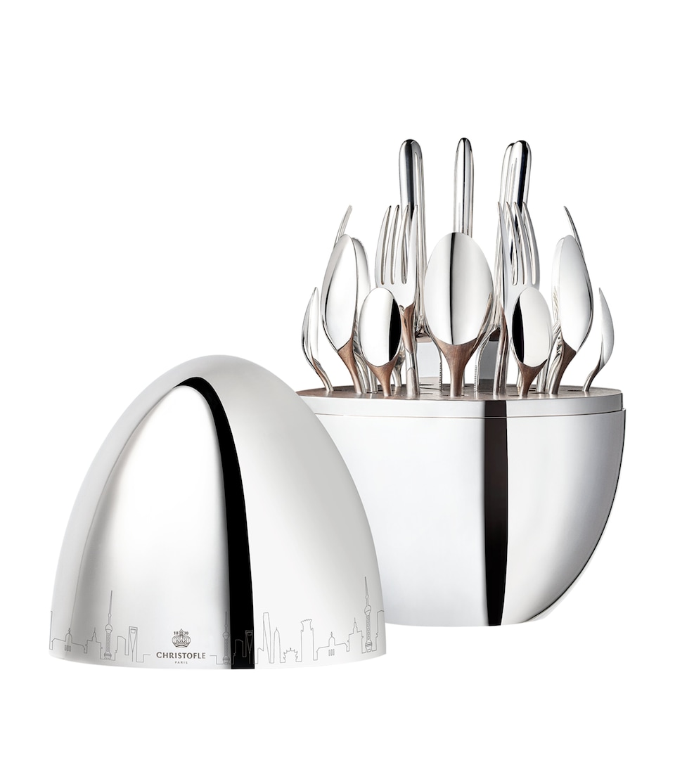 Christofle Mood Shanghai 24-Piece Canteen Silver