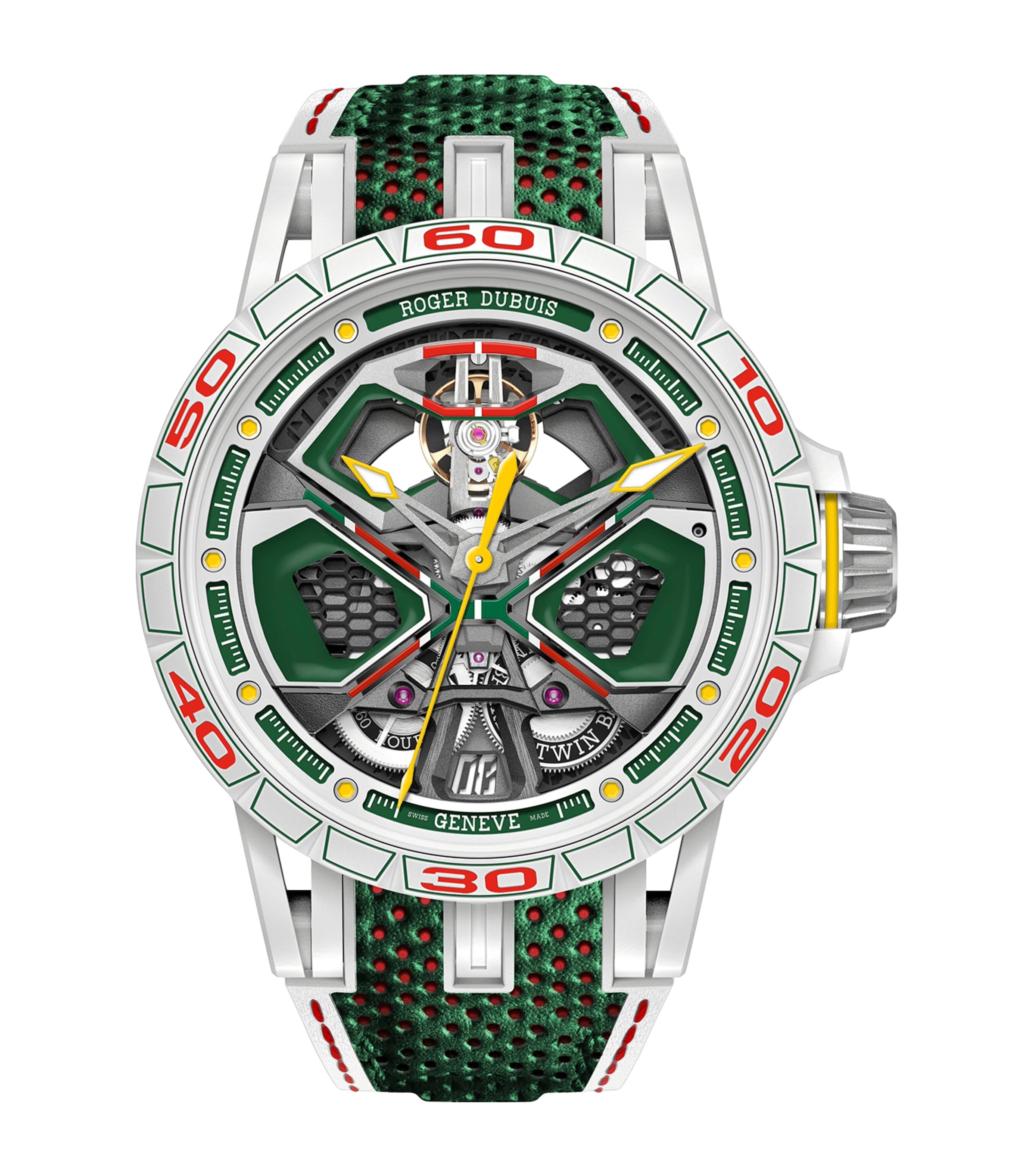 Roger Dubuis x Lamborghini MCF Excalibur Spider Huracán Watch 45mm Green