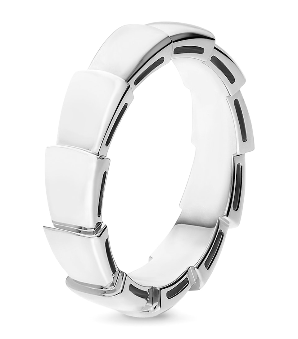 White Gold Serpenti Viper Wedding Band