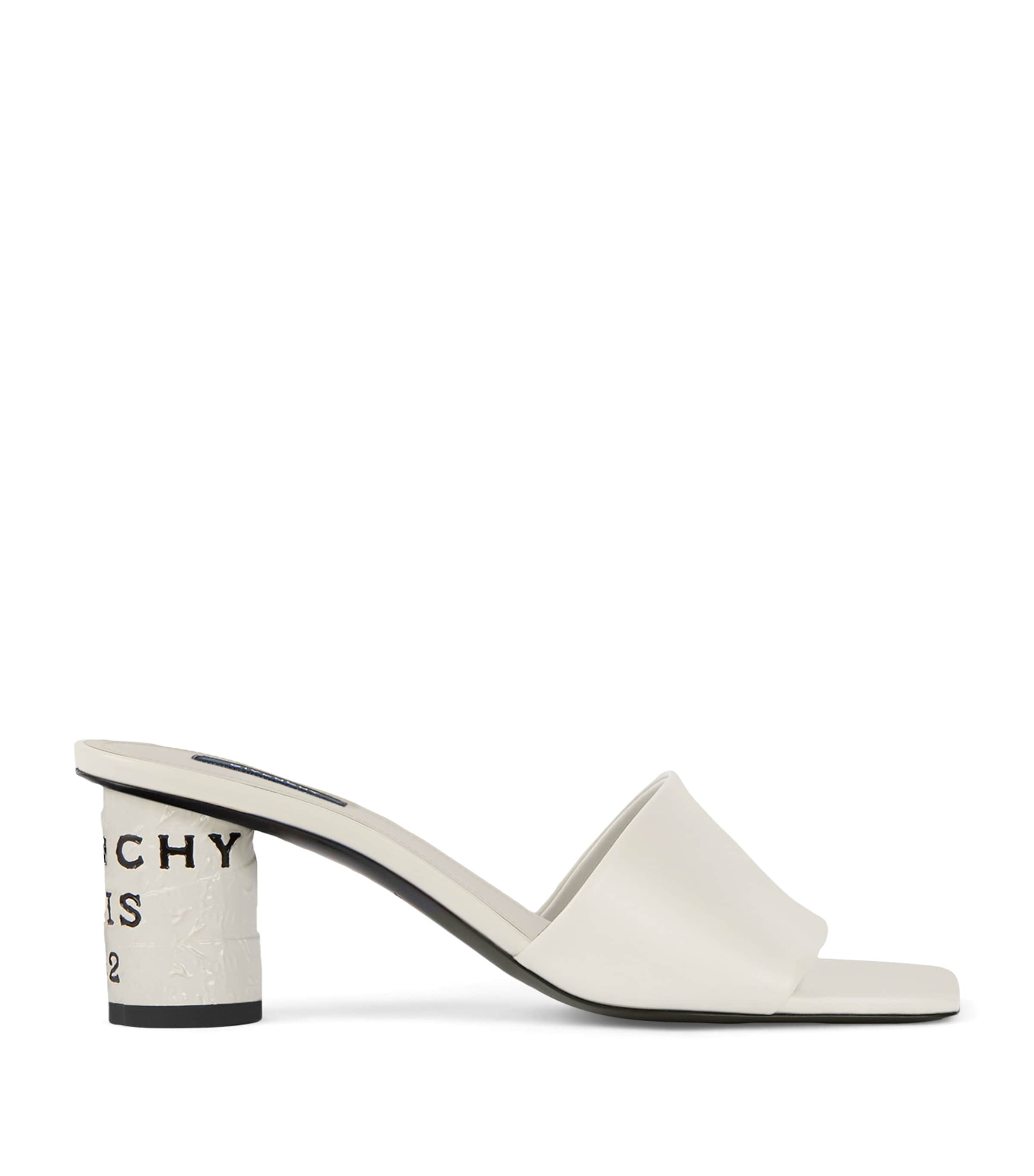 Givenchy Leather Tape Heeled Mules 65
