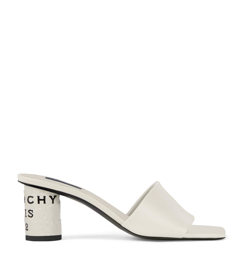 Givenchy Leather Tape Heeled Mules 65