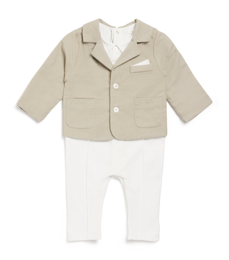 Cotton-Blend Layered Playsuit (1-24 Months)