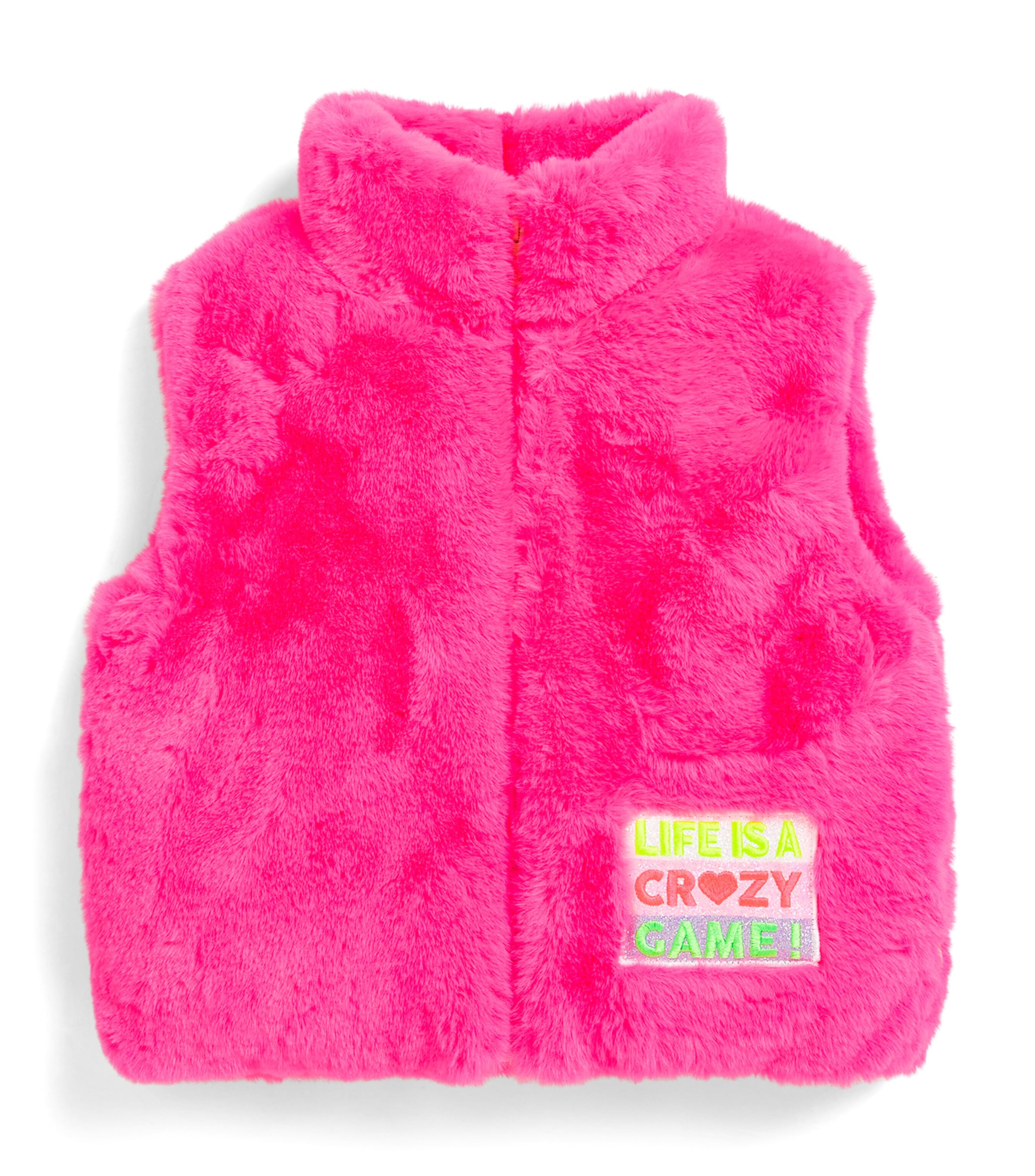 Billieblush Faux Fur Gilet (2-12 Years) Pink