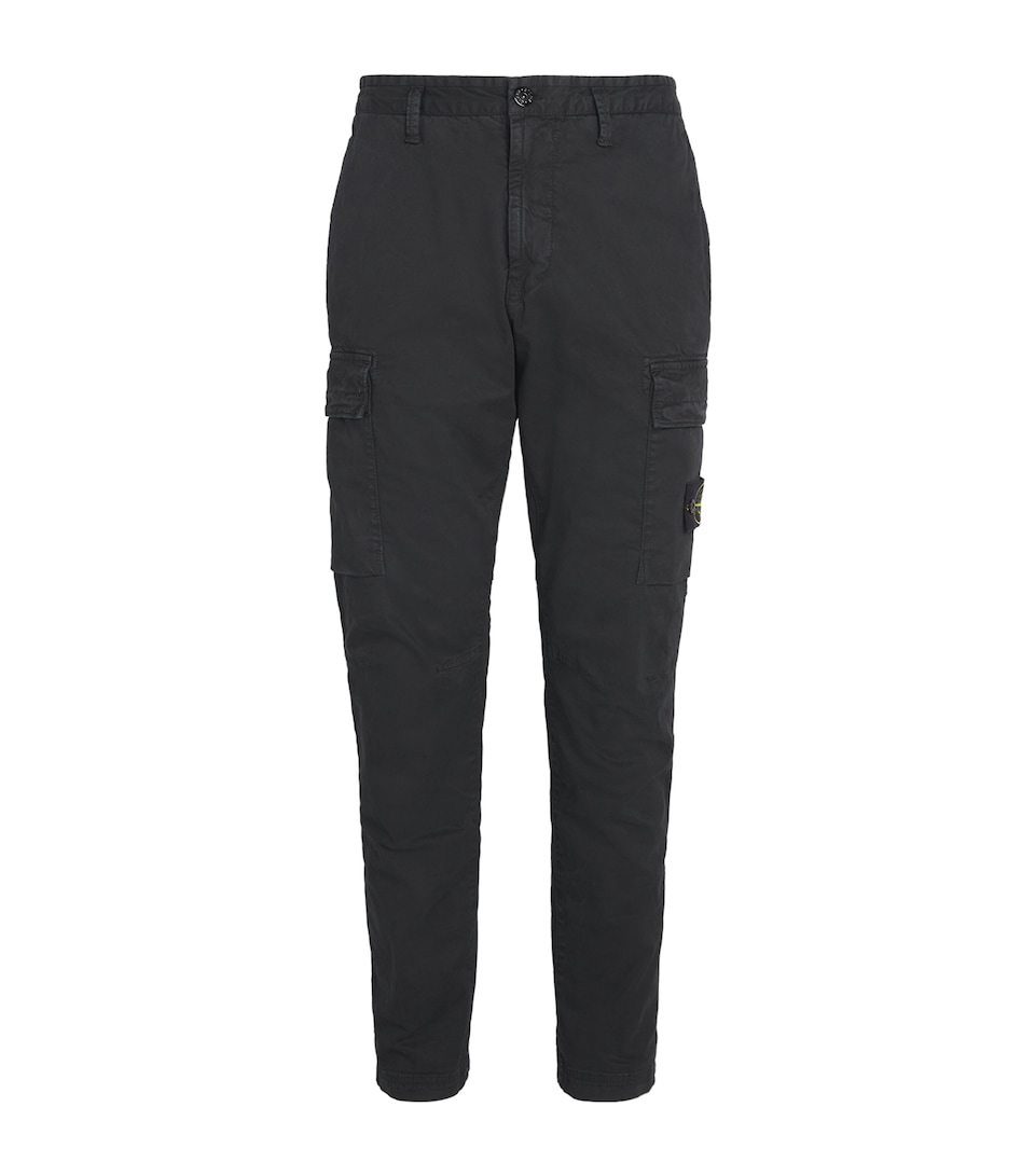 Stretch-Cotton Cargo Trousers