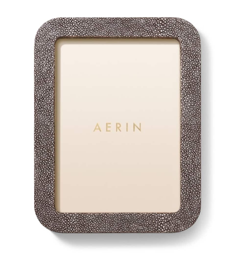 Aerin Shagreen Modern Photo Frame (5" x 7") Chocolate