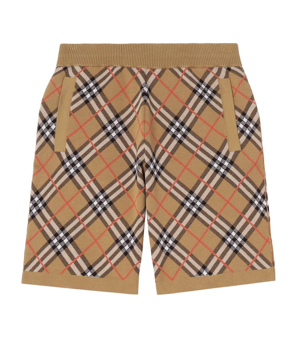 Burberry Mens Check Shorts Sand Ip Check