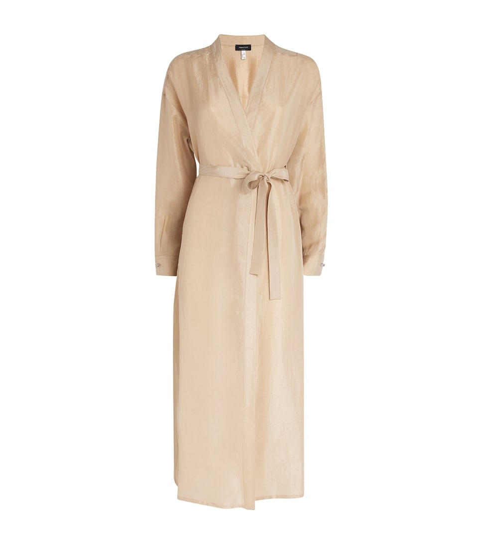 Wrap-Front Maxi Dress