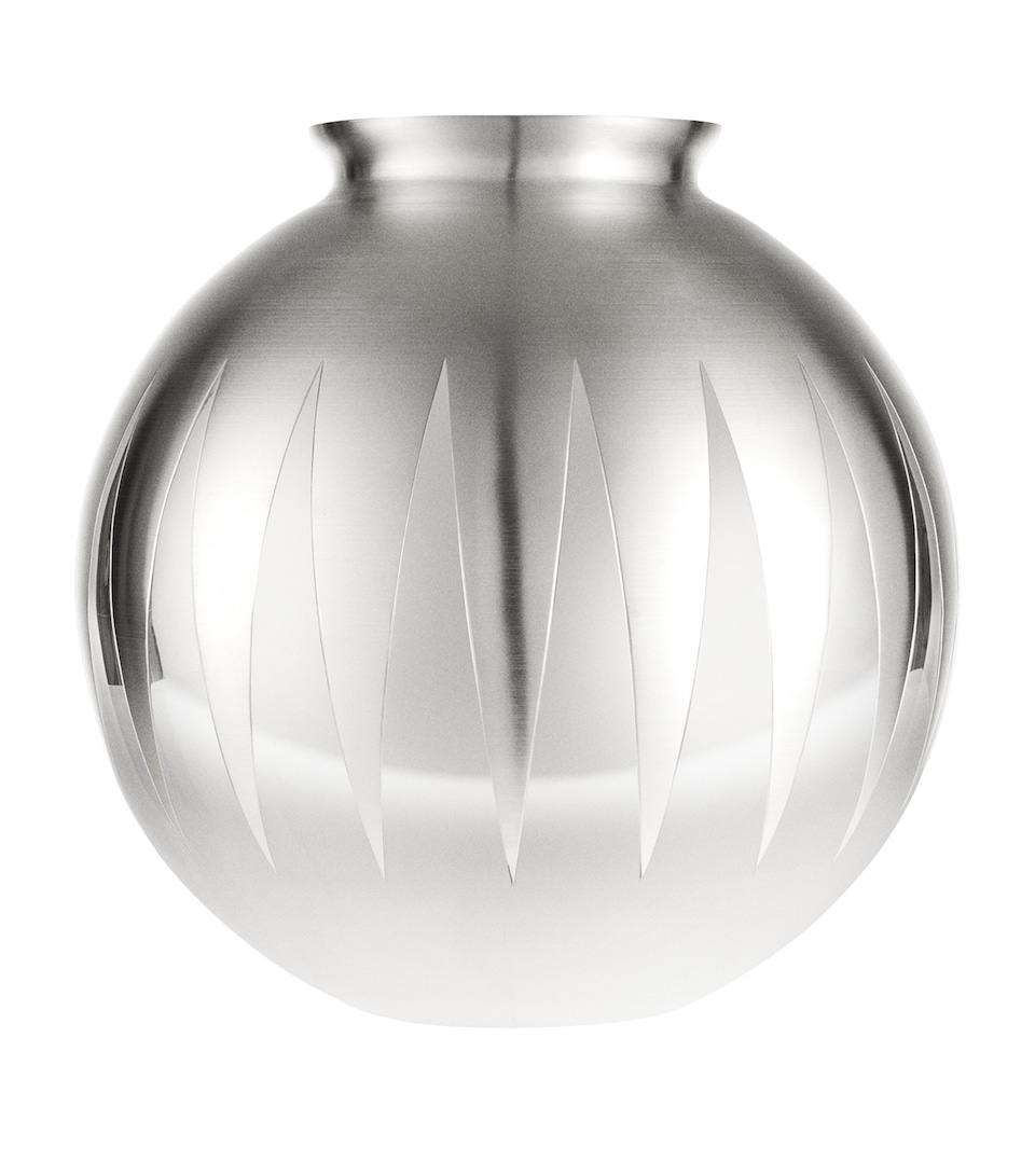 Christofle Sterling Silver Dents-de-Loup Vase Silver