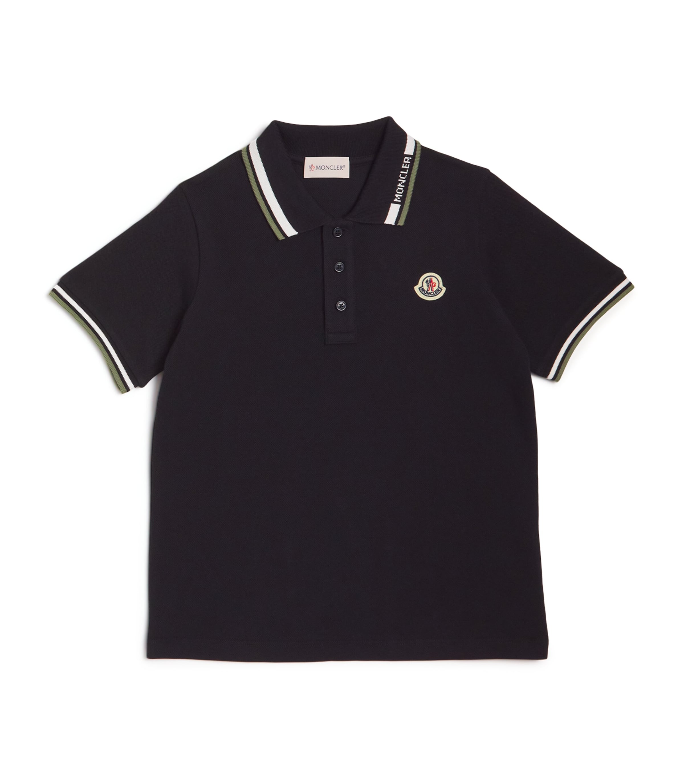 2025SS Moncler Enfant エンブロロゴTシャツ BK (C-10A) モンクレール Tシャツ（Moncler Enfant - Boys White Cotton T