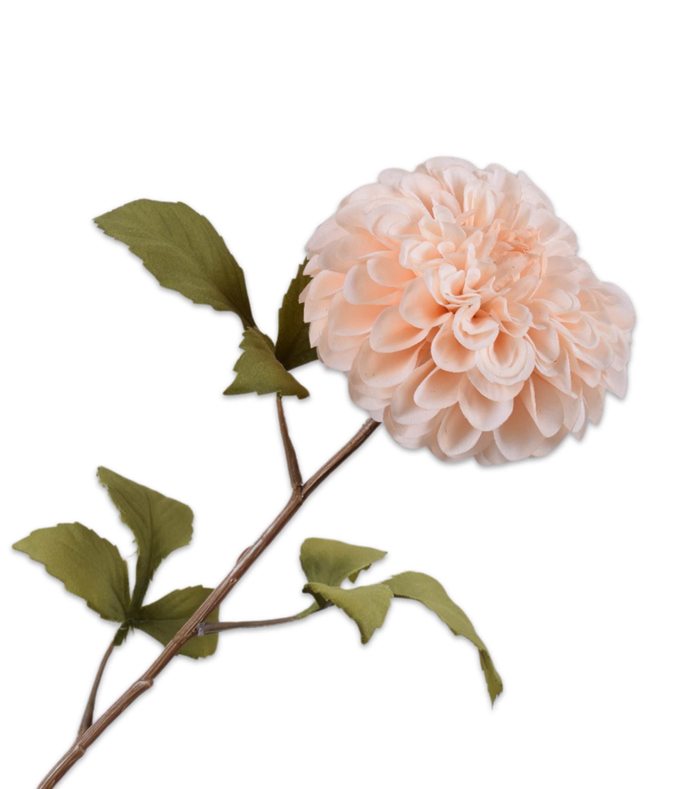 Silk-ka Artificial Dahlia Flower Salmon
