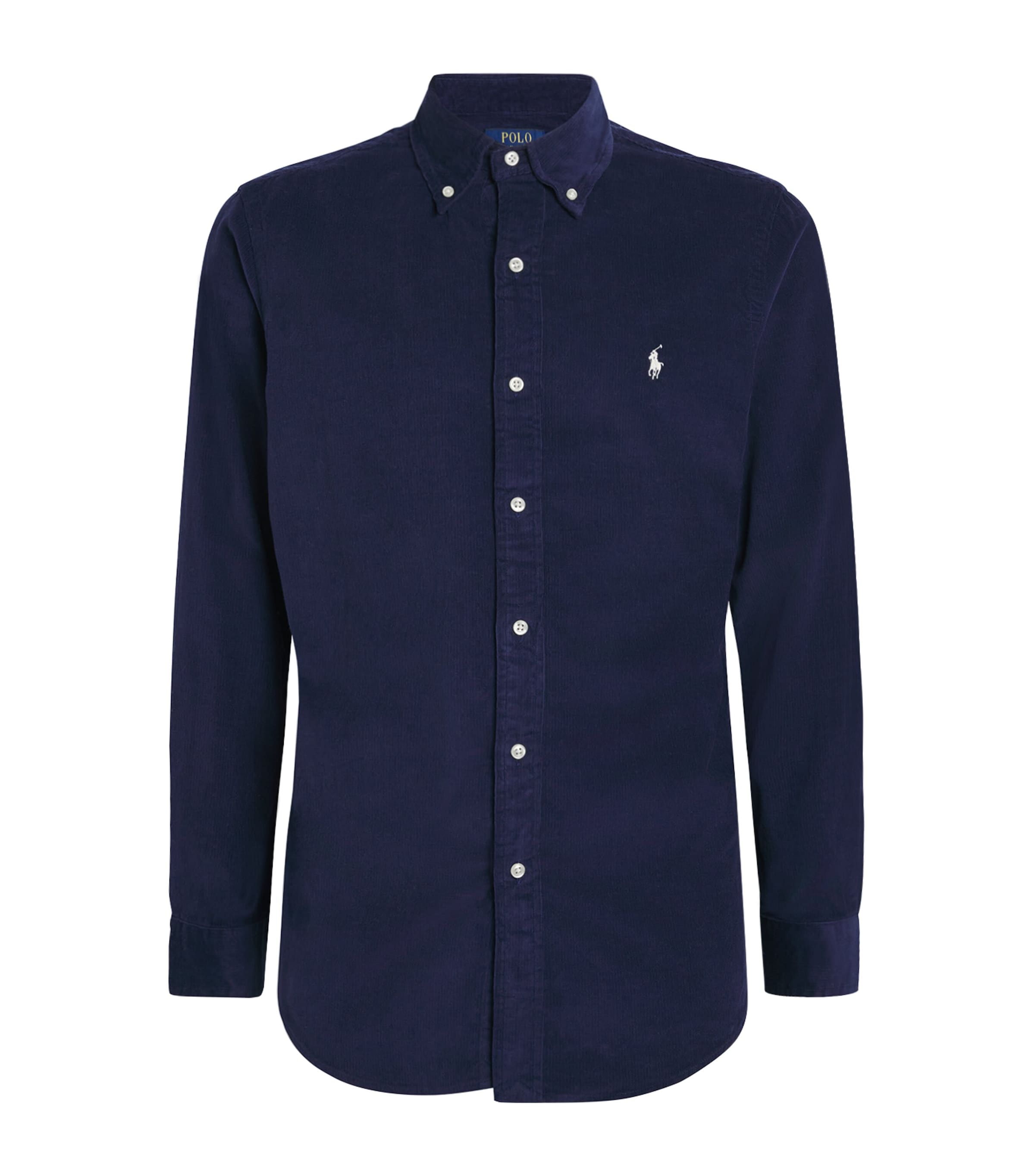 Polo Ralph Lauren Mens Corduroy Custom-Fit Shirt Newport Nvy W/wht Pp